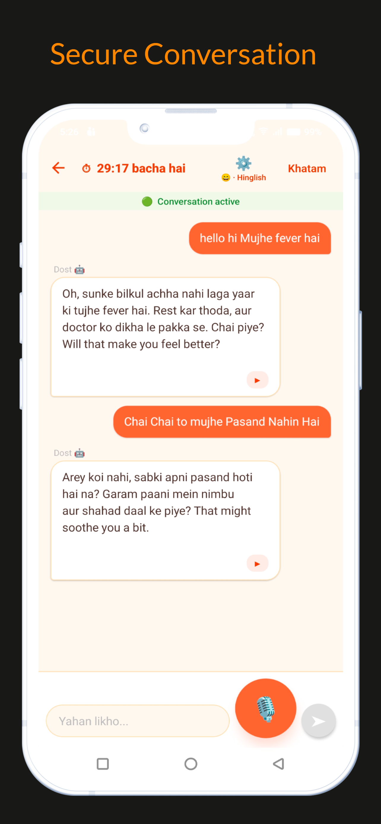 AI Buddy Chat Screen